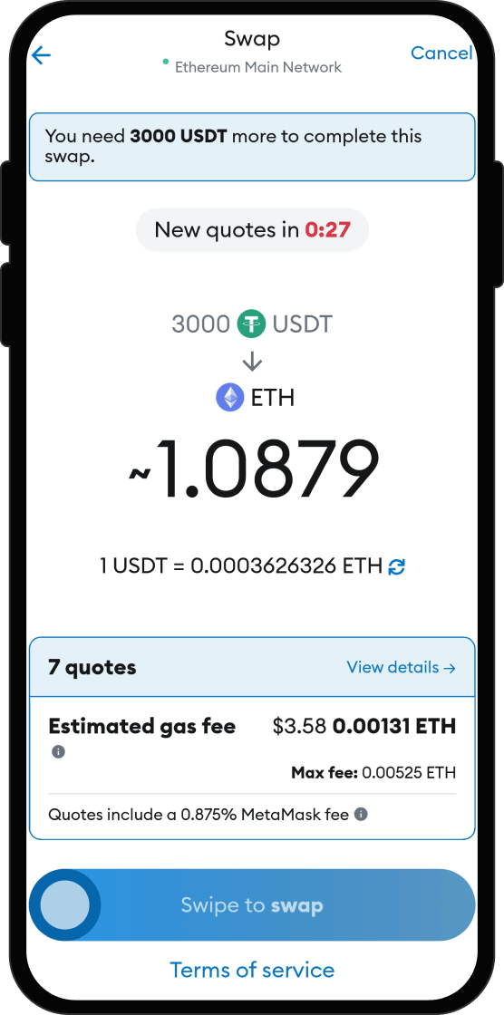 Swap Your USDT for Be One