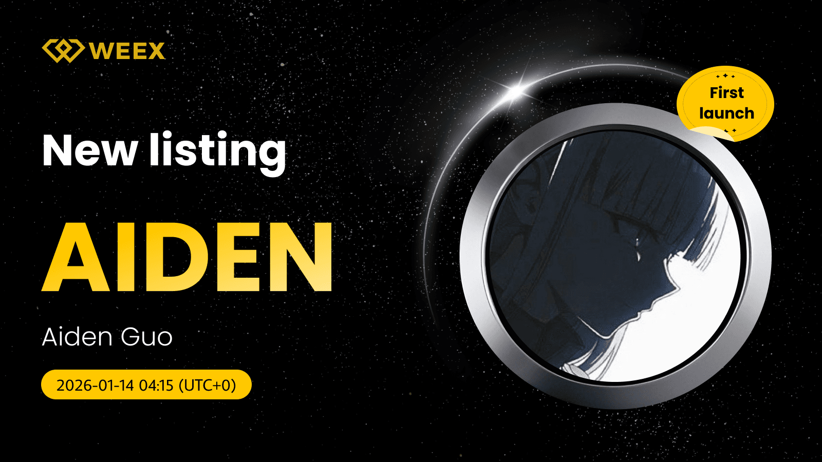 AIDEN USDT Pair Live: Aiden Guo Coin Listed on WEEX Spot
